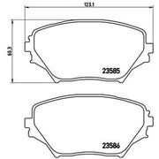 Brembo 4 x Front Brake Pad Set P83055