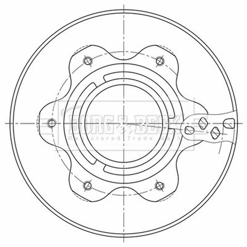Borg & Beck 2 x Vented Rear Brake Discs BBD32859