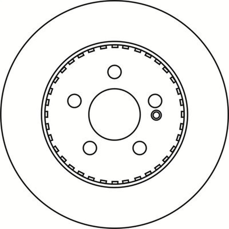 Abtex 2 x Solid Rear Brake Discs BD2017S