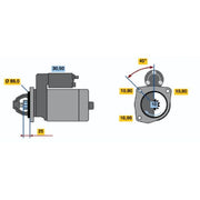 Bosch Starter Motor 24V 4kW 10 Teeth 0 986 010 970