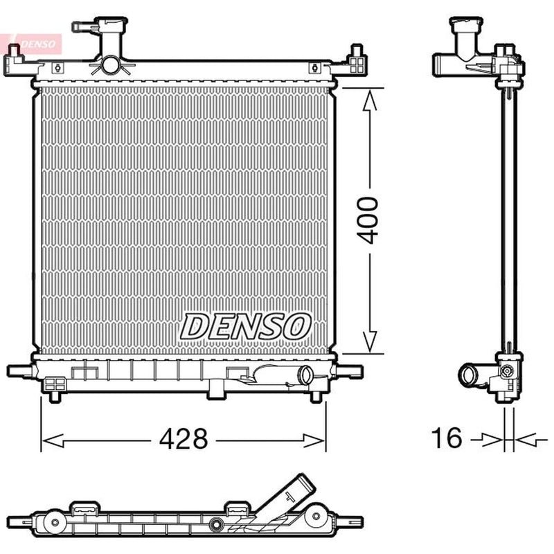 Denso Engine Radiator DRM46072