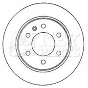 Key Parts 2 x Solid Rear Brake Discs KBD4571