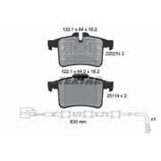 Textar Rear Brake Pad Set 2202101