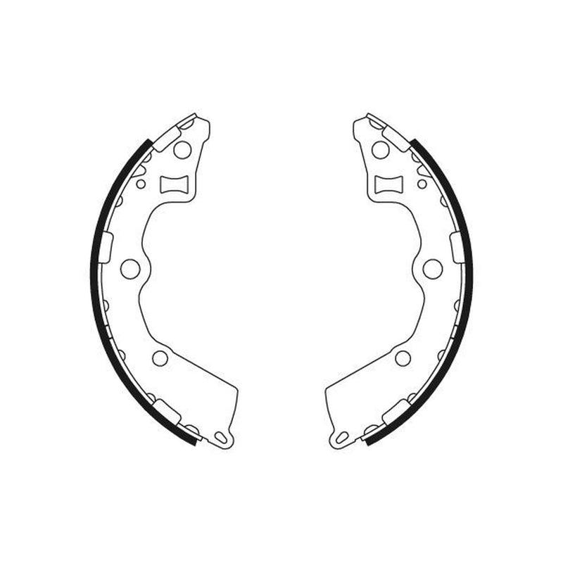 Textar Brake Shoe Set Axle Kit 91072900