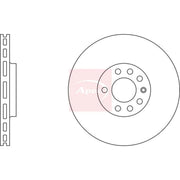 Apec 2 x Vented Front Brake Discs DSK2275