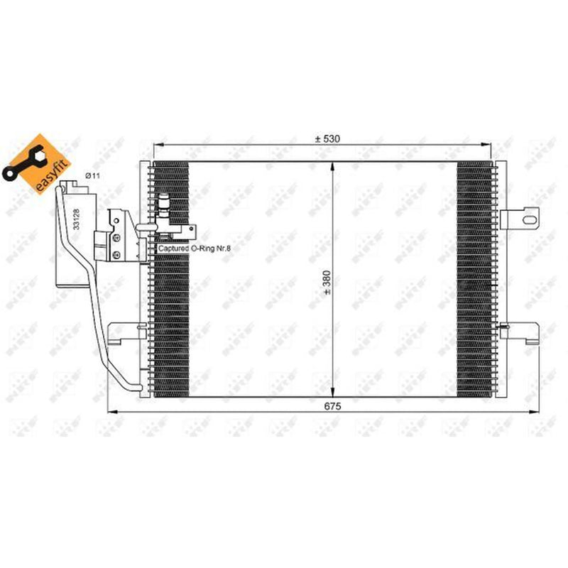 NRF Air Conditioning Condenser 35527