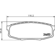 DON Rear Brake Pad Set PCP1178