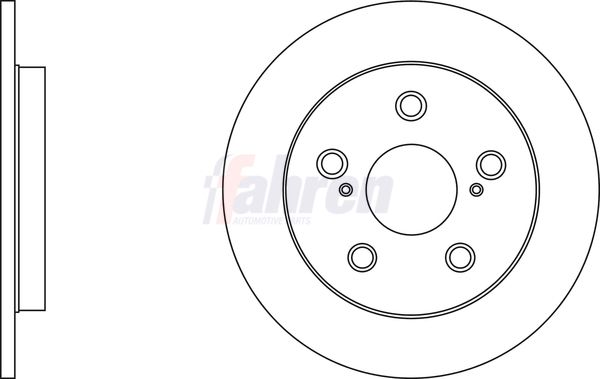 Fahren Brake Disc Set Solid