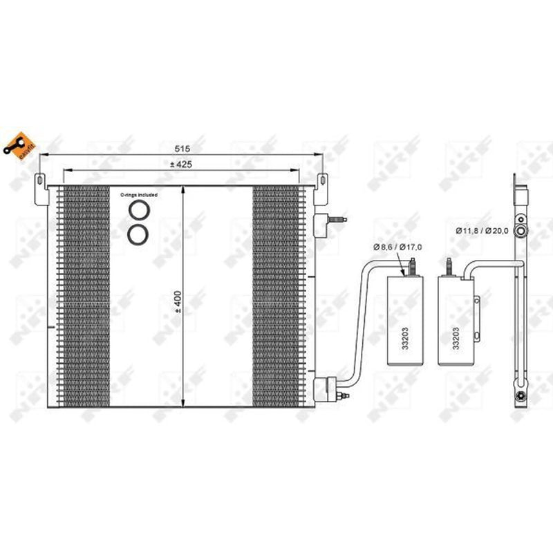 NRF Air Conditioning Condenser 35741