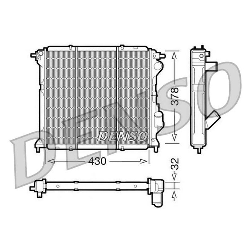 Denso Engine Radiator DRM23027