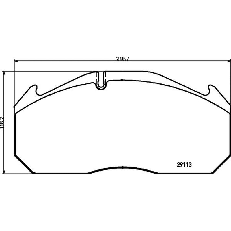 DON Front Brake Pad Set CVP120K