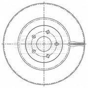 Borg & Beck 2 x Vented Front Brake Discs BBD6209S