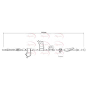 Apec Handbrake Cable Left Rear CAB1317
