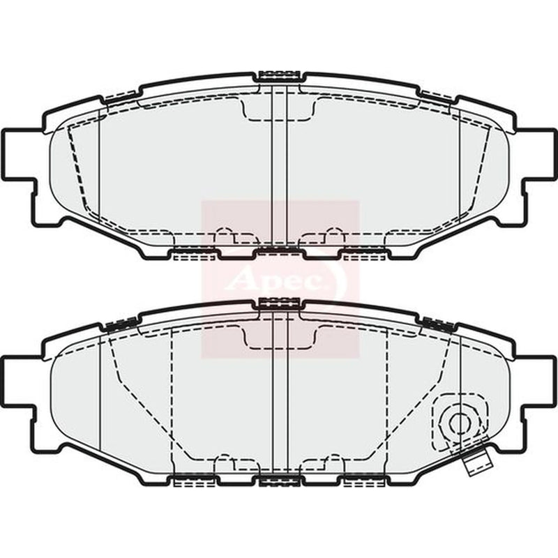 Apec Rear Brake Pad Set PAD1957