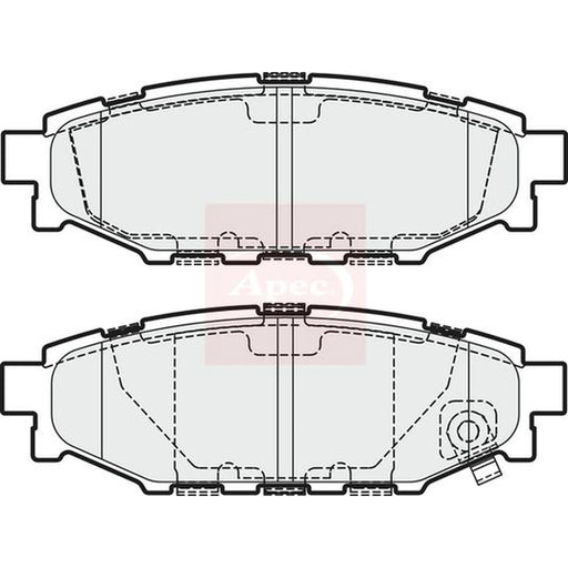 Apec Rear Brake Pad Set PAD1957