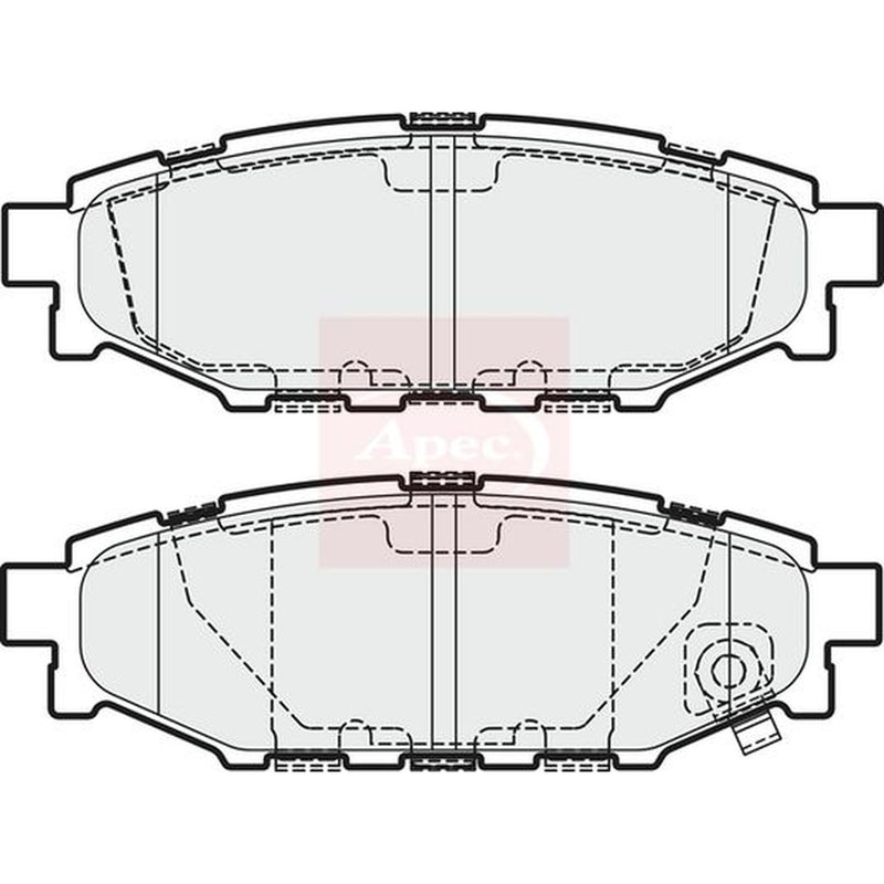 Apec Rear Brake Pad Set PAD1957