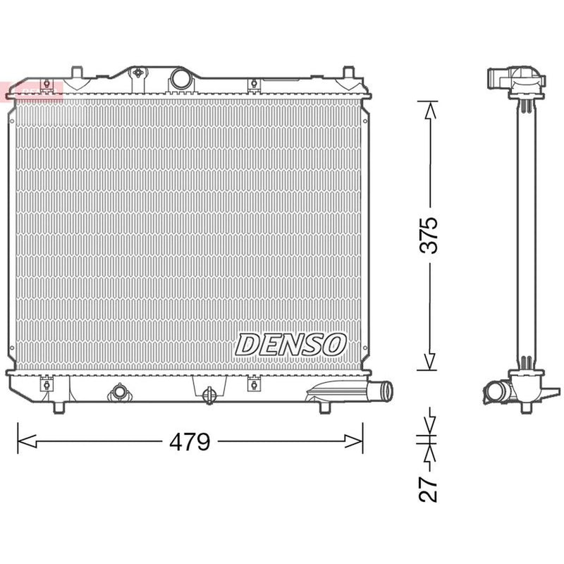Denso Engine Radiator DRM47013