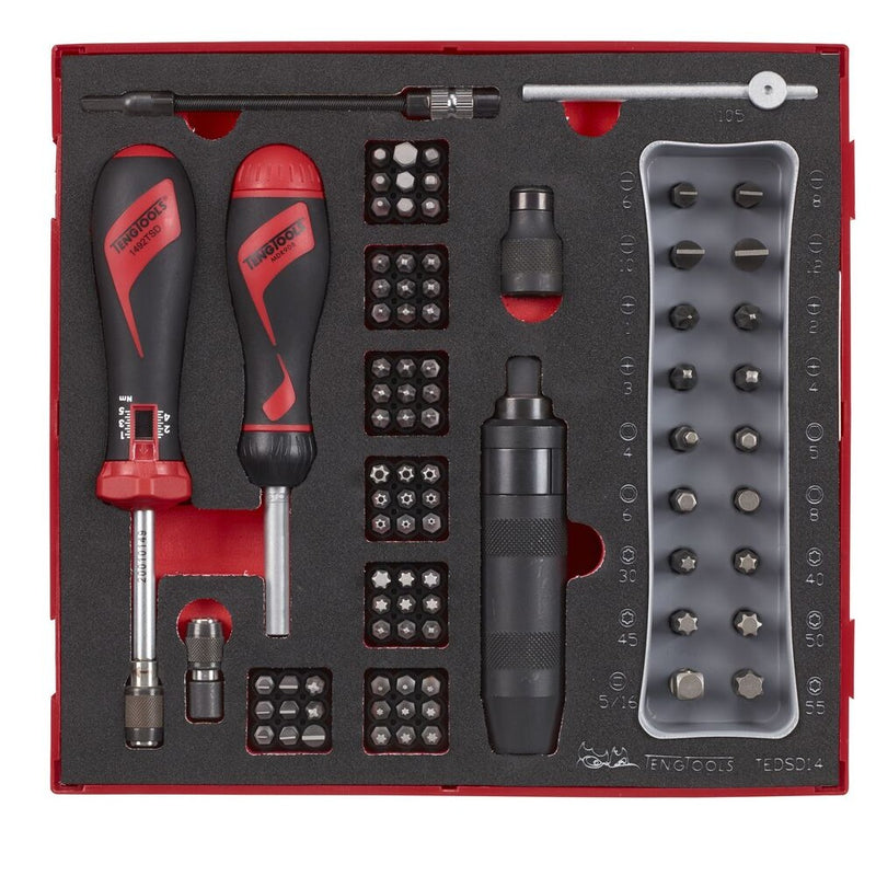 Teng Tools Torque Screwdriver Set FOAM2 95 Pieces