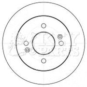 Key Parts 2 x Solid Rear Brake Discs KBD4529