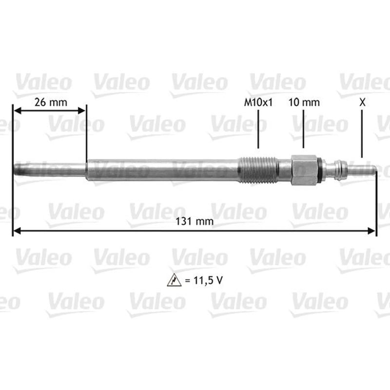 Valeo Diesel Engine Glow Plug 345201