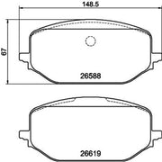 Mintex Front Brake Pad Set MDB3349