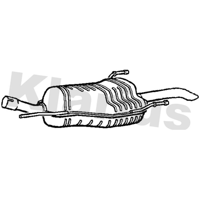 Klarius Box With Tail Pipe Rear GM505J