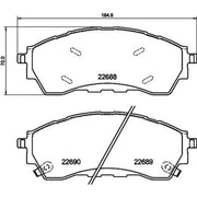 DON Front Brake Pad Set PCP1836