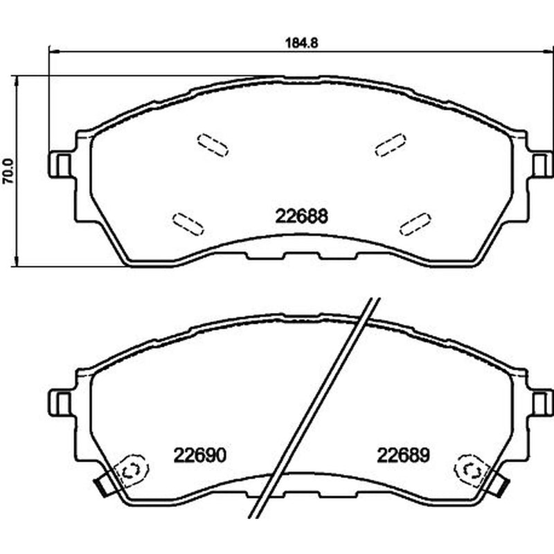 DON Front Brake Pad Set PCP1836