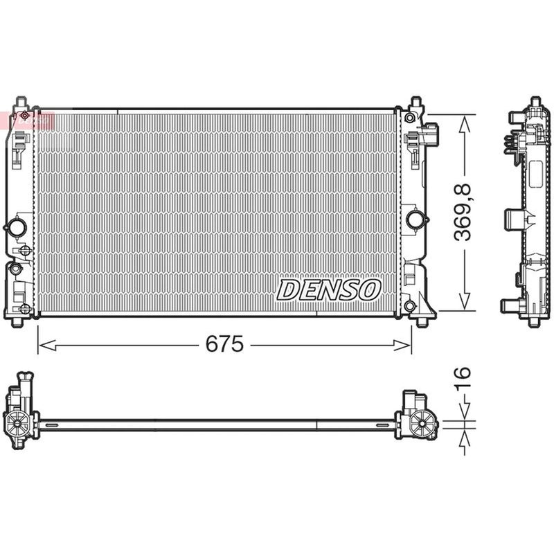 Denso Engine Radiator DRM50150