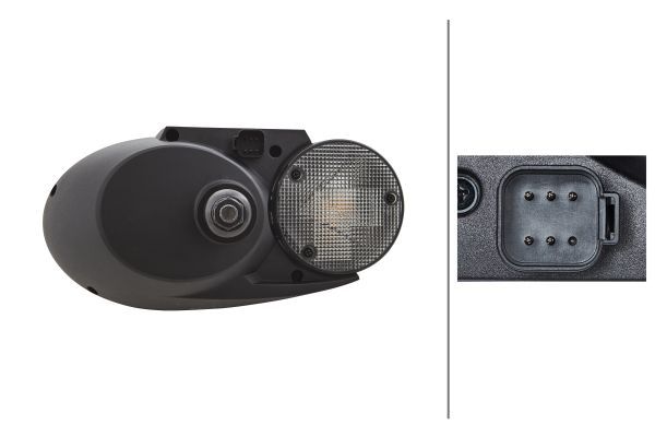 Hella Headlight Headlamp H4 Right