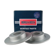 Borg & Beck 2 x Solid Rear Brake Discs BBD5408