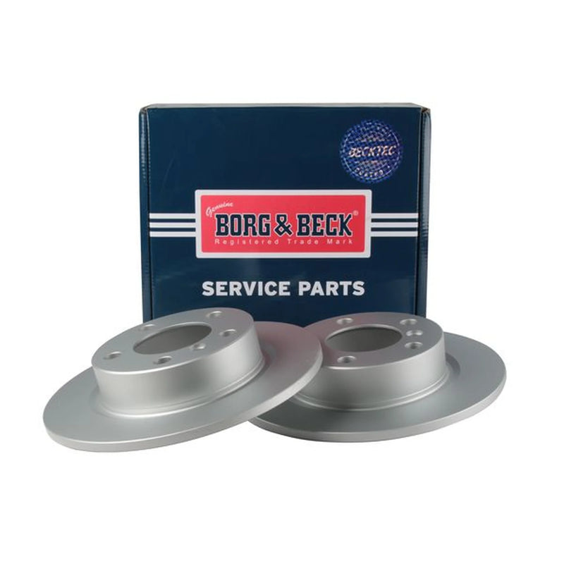 Borg & Beck 2 x Solid Rear Brake Discs BBD5408