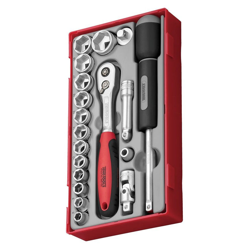 Teng Tools Socket Set 3/8" Drive TT1 19 Pieces
