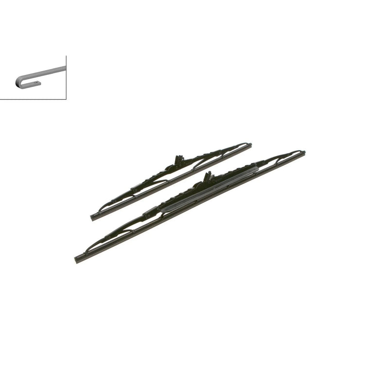 Bosch Twin Spoiler Wiper Blade Set 600mm + 450mm — 291S OE 96910777 96910780