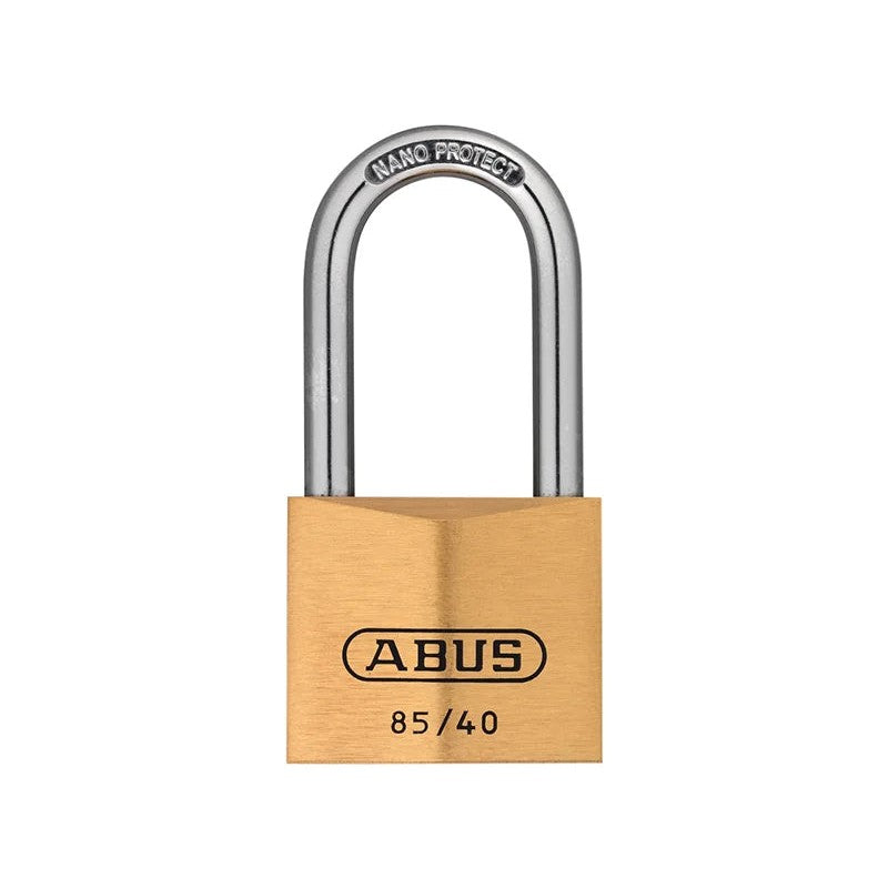 ABUS Mechanical 85/40mm Brass Padlock 40mm Long Shackle - 10002412-01