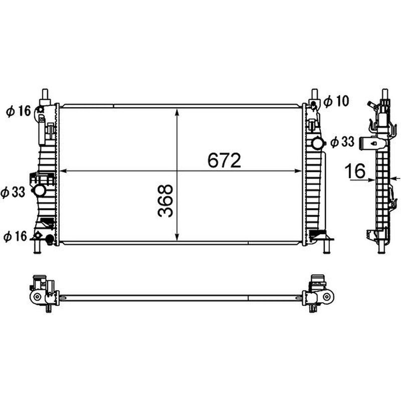 Mahle Engine Radiator CR 1886 000S