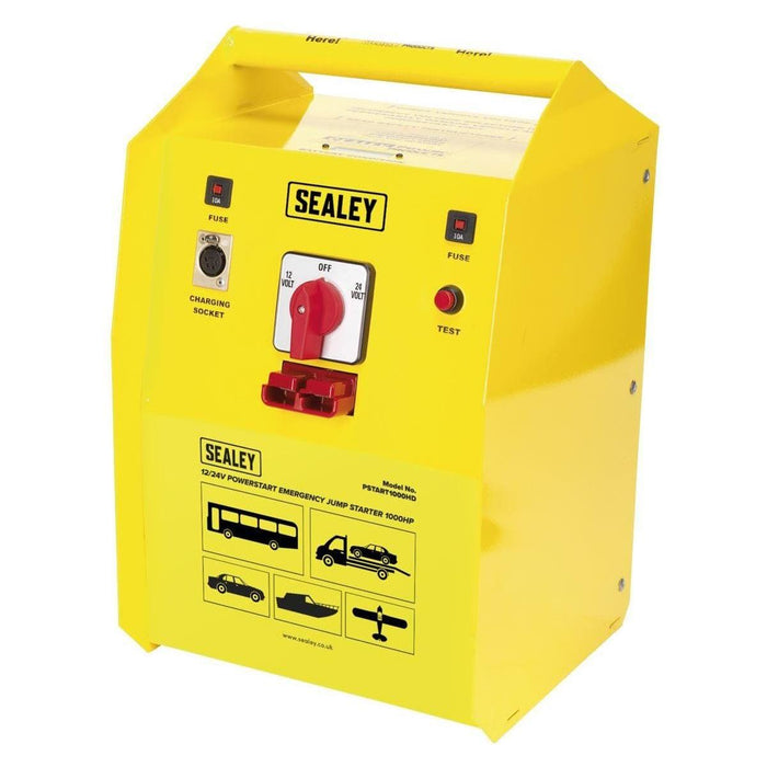 Sealey PowerStart Emergency Heavy-Duty Jump Starter 1000hp Start 12/24V Sealey  - Town Parts
