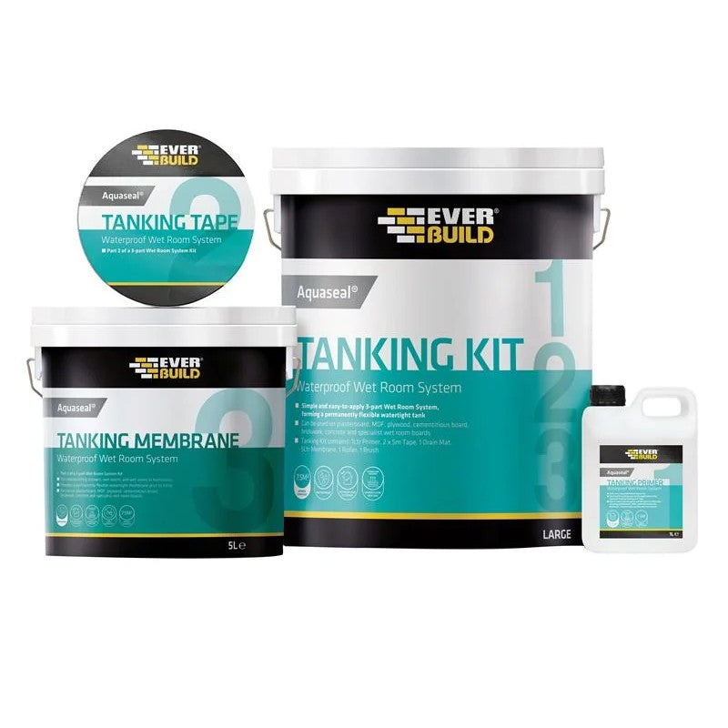 Everbuild Sika Aquaseal Wet Room System Kit 7.5m² - 487861 set