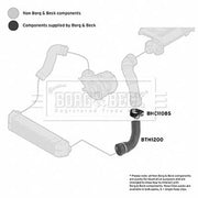 Borg & Beck Intercooler Turbo Charge Air Hose BTH1200