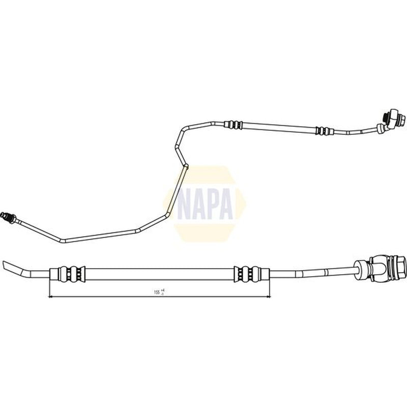 NAPA Brake Hydraulic Hose Line Rear Right NBH1128
