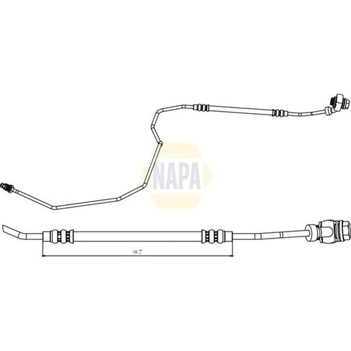 NAPA Brake Hydraulic Hose Line Rear Right NBH1128