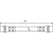 Apec Brake Hydraulic Hose Line Rear HOS3238