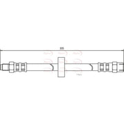 Apec Brake Hydraulic Hose Line Rear HOS3170