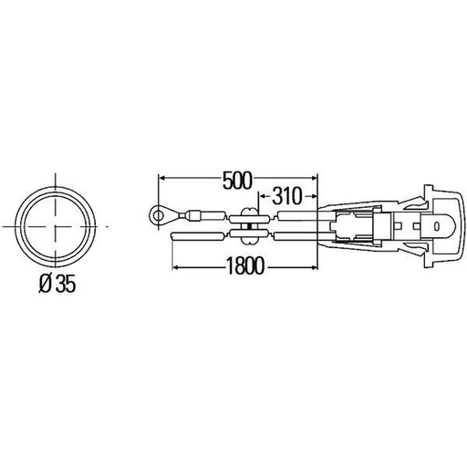 Hella Auxiliary Direction Indicator lateral installation Conn 2BM 003 563-111