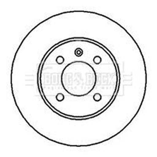 Borg & Beck 2 x Solid Front Brake Discs BBD4037