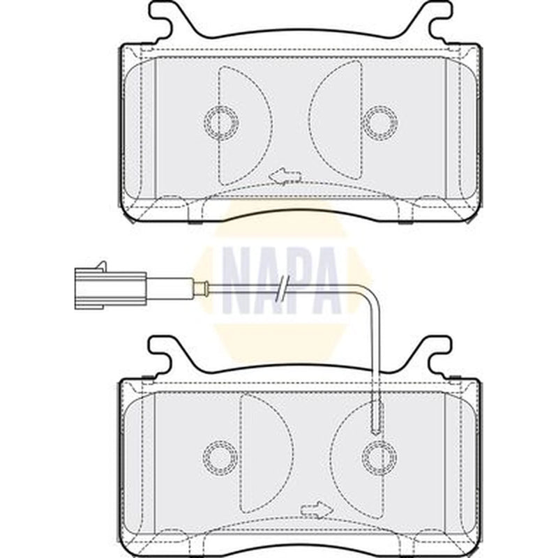 NAPA Front Brake Pad Set NBP1906