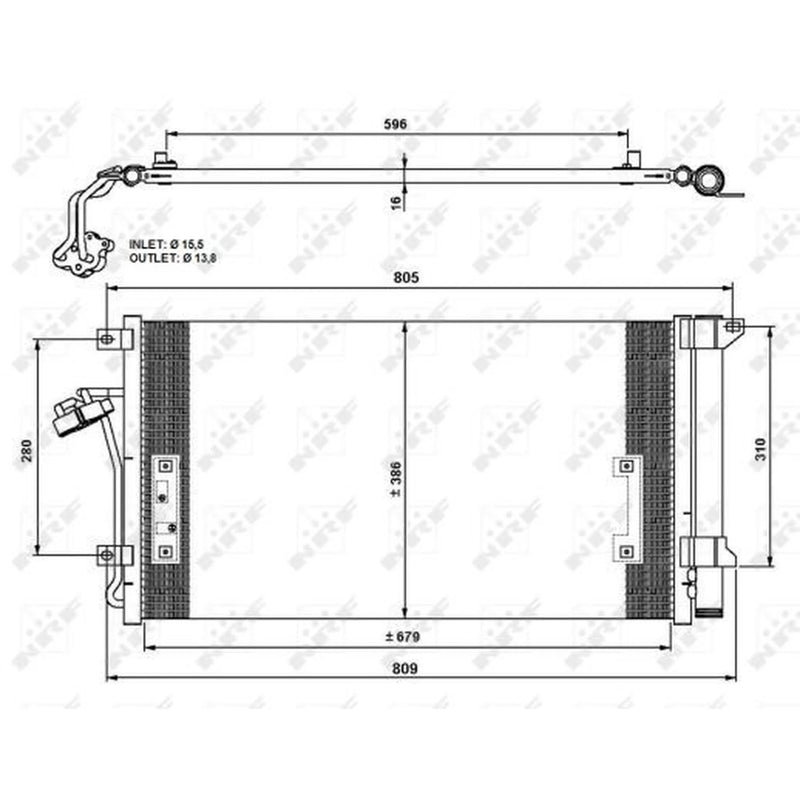 NRF Air Conditioning Condenser 35639