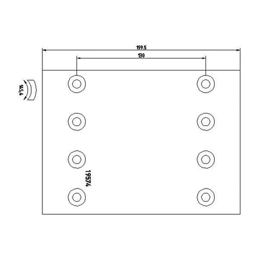 Textar Textar Cv Brake Lining Set 1957431 8241999686 1957431