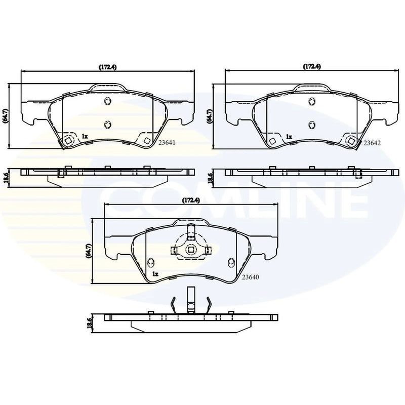 Comline Front Brake Pad Set CBP31163