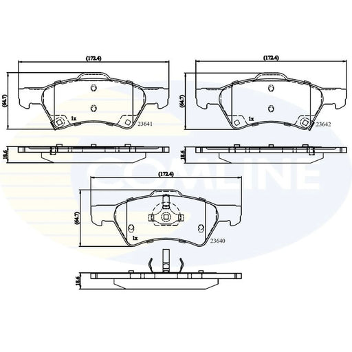Comline Front Brake Pad Set CBP31163